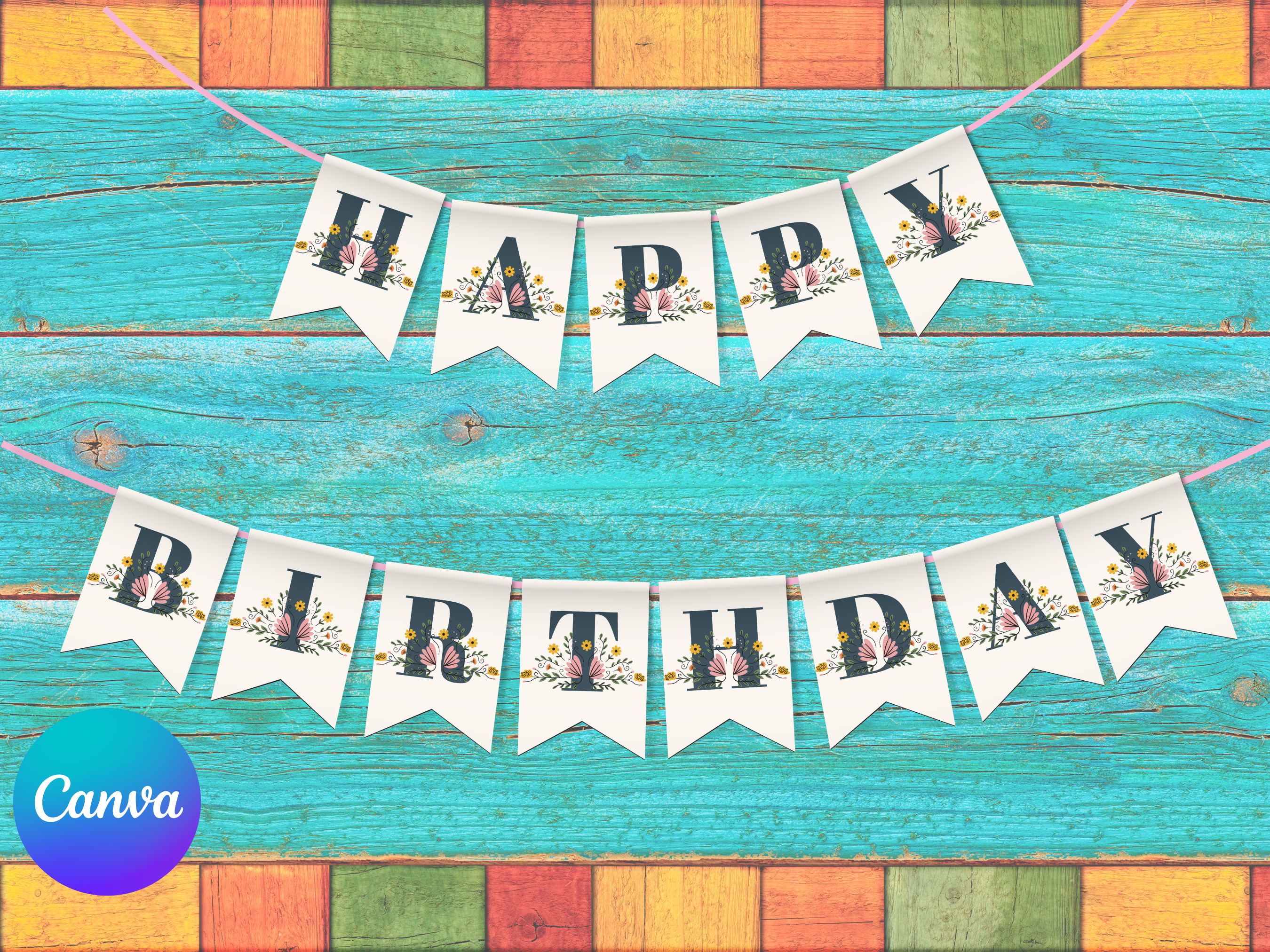 Birthday Bunting Templates