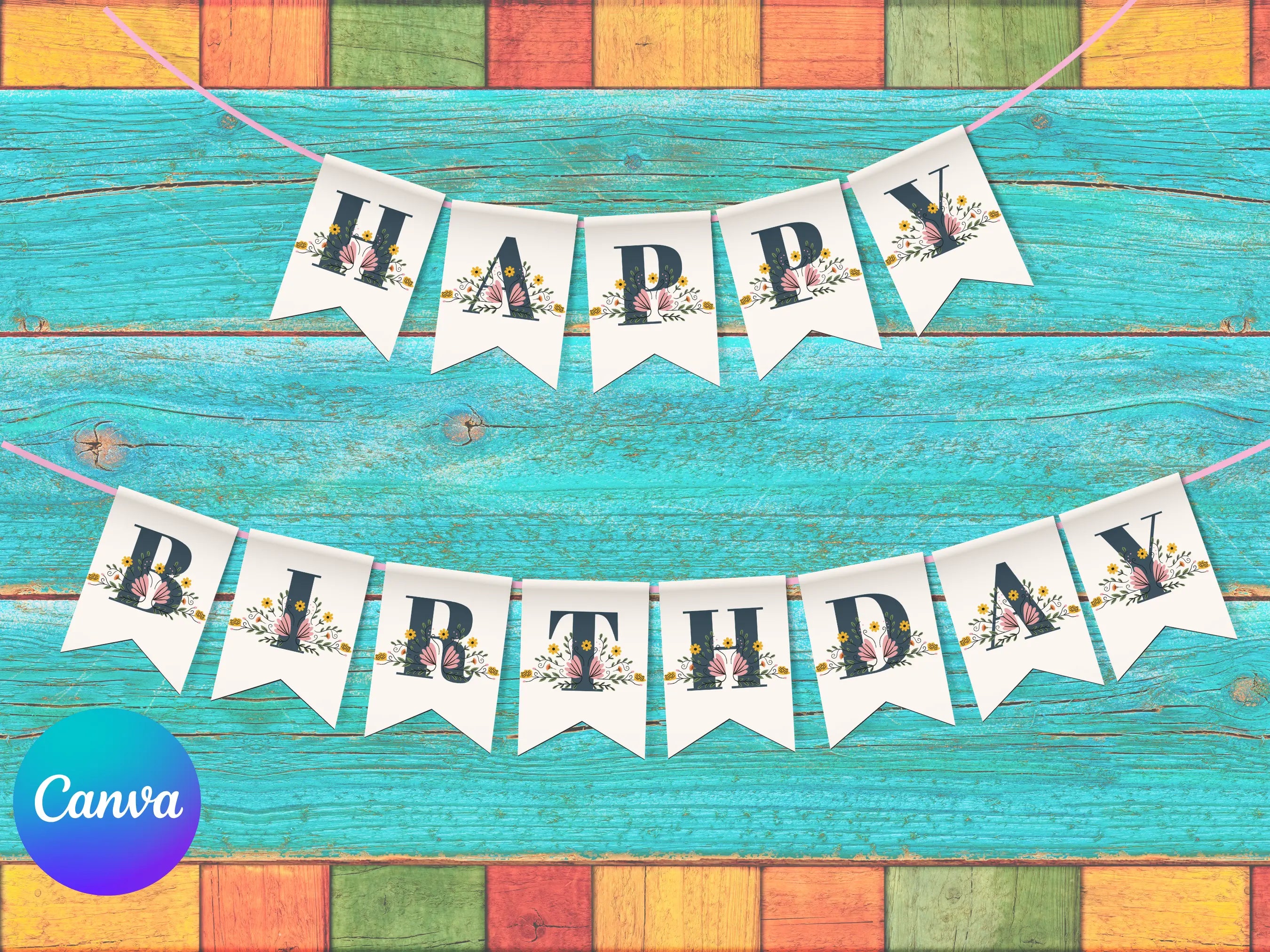 Birthday Bunting Templates