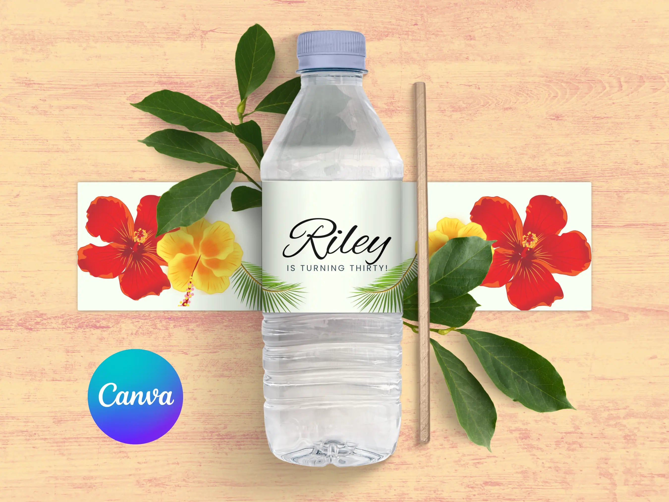 Birthday Water Bottle Labels