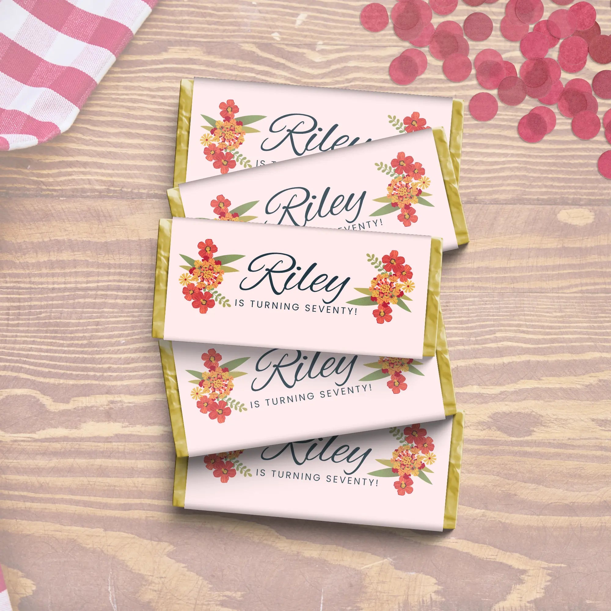 Birthday Chocolate Bar Wrapper