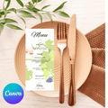 40th Winery Destination Birthday Menu Sign LuaSol Shoppe