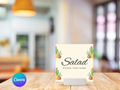 60th Sedona Destination Birthday Food Sign Canva Editable Template LuaSol Shoppe