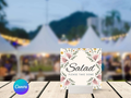 50th Mexico Destination Birthday Food Sign Canva Editable Template LuaSol Shoppe
