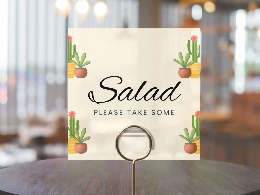 60th Sedona Destination Birthday Food Sign Canva Editable Template LuaSol Shoppe