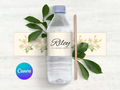 80th Destination Birthday Water Bottle Label Canva Editable Template LuaSol Shoppe