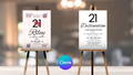 21st Vegas Destination Birthday Welcome Sign Editable Canva Template LuaSol Shoppe