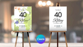 40th Winery Destination Birthday Welcome Sign Editable Canva Template LuaSol Shoppe