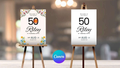 50th Mexico Destination Birthday Welcome Sign Editable Canva Template LuaSol Shoppe