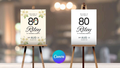 80th Myrtle Beach Destination Birthday Welcome Sign Editable Canva Template LuaSol Shoppe